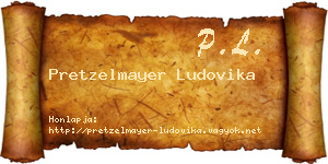 Pretzelmayer Ludovika névjegykártya